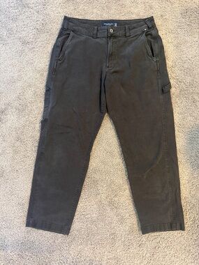 Abercrombie & Fitch Men's Slim Straight Pants - Charcoal Black